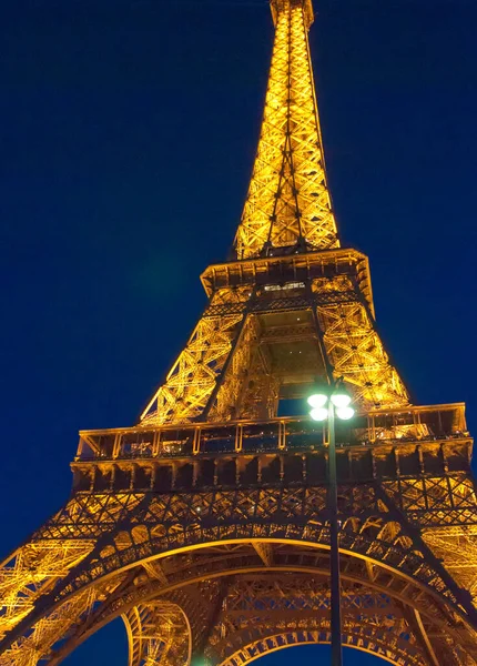 Kracht Van Eiffel Toren Parijs Frankrijk — Stockfoto