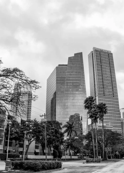Architectuur Wolkenkrabbers Van Miami Florida — Stockfoto
