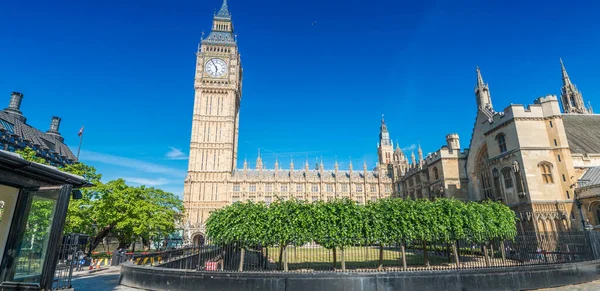 Londra Regno Unito Camere Del Parlamento Una Bella Giornata Estiva — Foto Stock