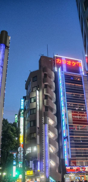 Tokyo Aug Luzes Rua Cidade Agosto 2013 Tóquio Japão Capital — Fotografia de Stock