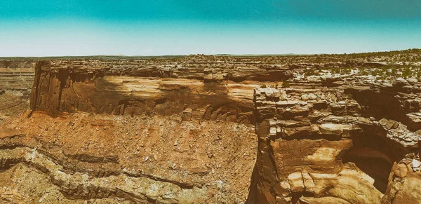 Mooie Amerikaanse Canyon Luchtfoto Een Zonnige Zomerdag — Stockfoto