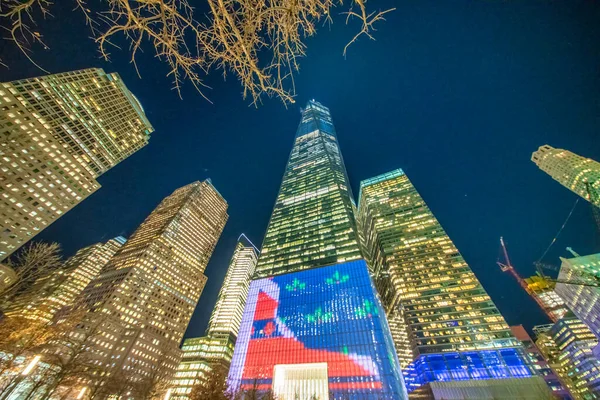 Nova Cidade Iorque Dezembro 2018 Complexo World Trade Center Noite — Fotografia de Stock