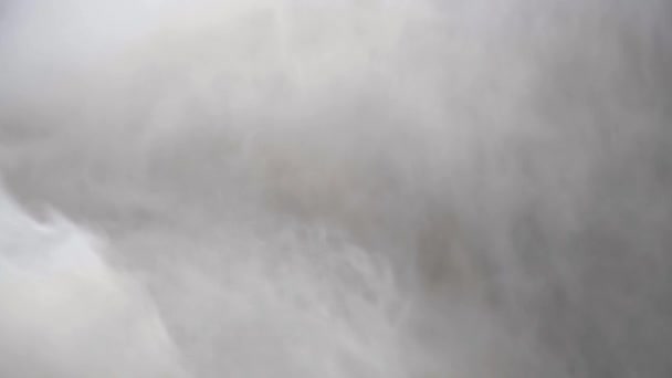 Dettifoss şelaleleri, hava manzarası, İzlanda Ağır çekim — Stok video