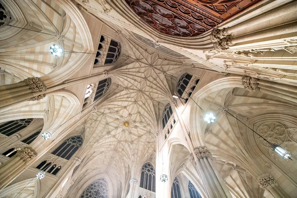 Manhattan Novembre 2018 Interno Della Chiesa Episcopale San Tommaso Sulla — Foto Stock