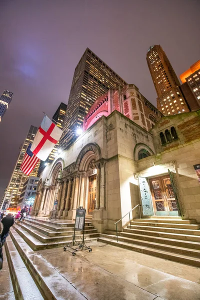 Manhattan November 2018 Thomas Episcopal Church 5Th Avenue New York — Stock Photo, Image