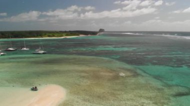 İHA 'dan Gabriel Adası hava görüntüsü, Mauritius