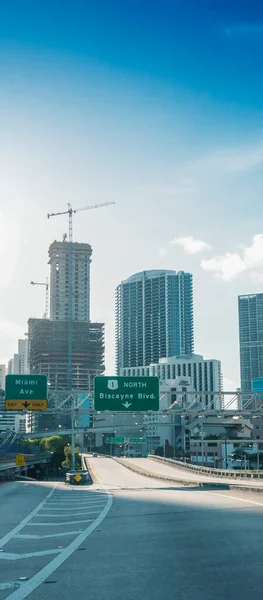 Słoneczny Dróg Miami Florida Stany Zjednoczone Ameryki — Zdjęcie stockowe