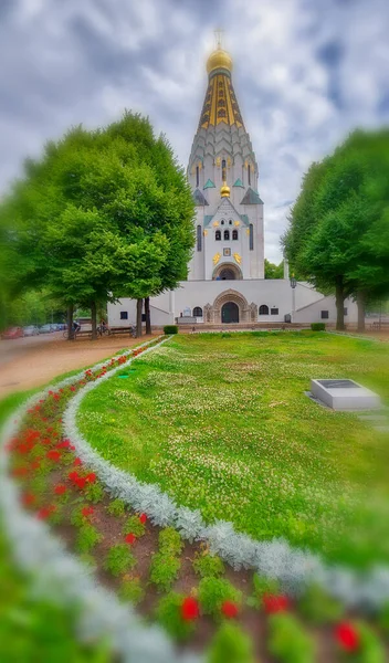Igreja Ortodoxa Russa Leipzig Alemanha — Fotografia de Stock