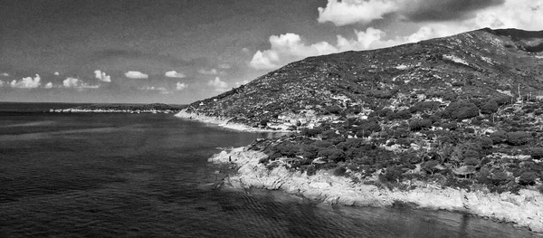 Panorama Pemandangan Udara Dari Pantai Cavoli Salah Satu Yang Paling — Stok Foto