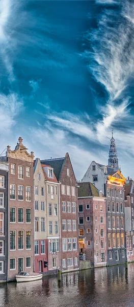 Scenic Shot Amsterdam Night Skyline — Stock Photo, Image
