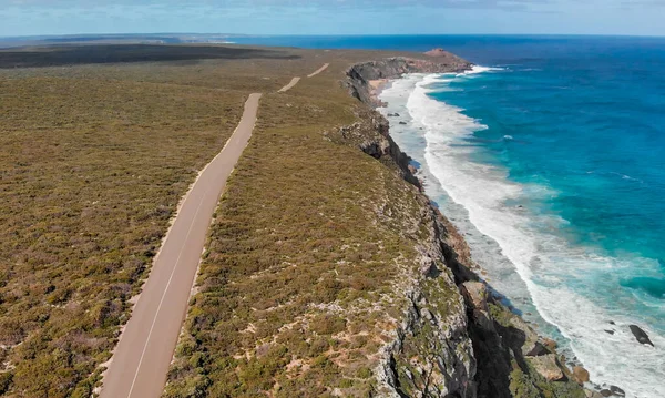 Parque Nacional Flinders Chase Isla Canguro Increíble Vista Aérea Carretera — Foto de Stock