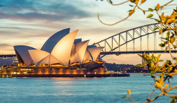 Sydney Október 2015 Gyönyörű Panorámával Sydney Harbour Sydney Millió Látogatók — Stock Fotó