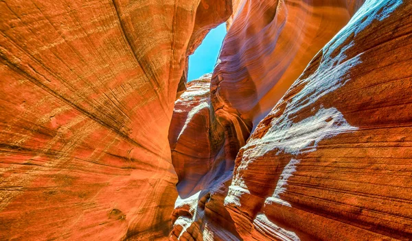 Antelope Canyon Con Luz Solar Parte Externa —  Fotos de Stock