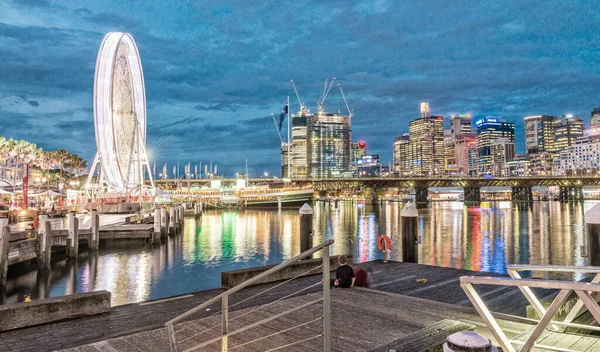 Sydney Outubro 2015 Darling Harbour Lojas Restaurantes Uma Das Principais — Fotografia de Stock