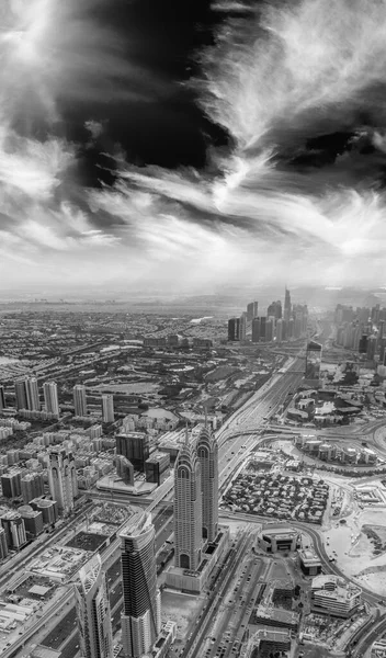 Vista Aérea Del Centro Dubái Emiratos Árabes Unidos — Foto de Stock