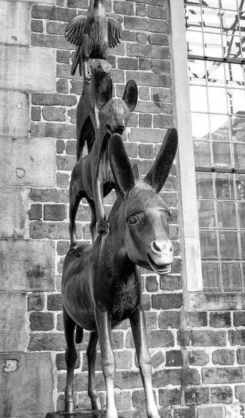 Bremen Town Musicians Statue Bremen Germany — Stock Photo, Image