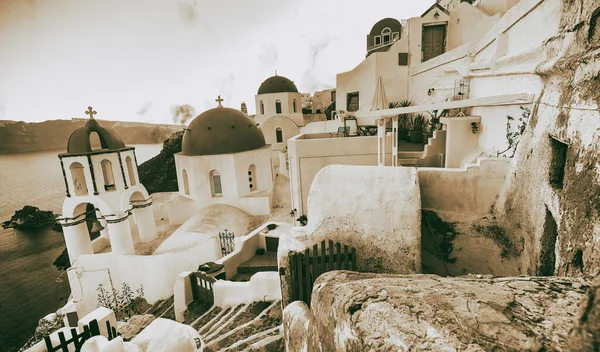 Santorini Town Homes Oia Cityscape — Stock Photo, Image