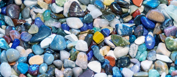 Colourful Mineral Stones Collection Creek — Stock Photo, Image