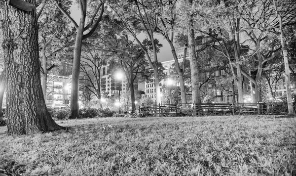 Union Square Park Noite Manhattan Nova Iorque — Fotografia de Stock