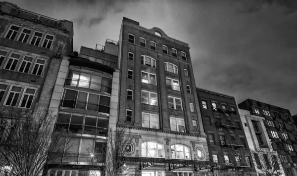 Buildings Meatpacking District Night — Stock Photo, Image