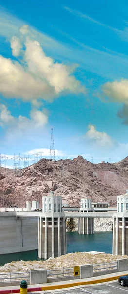 Hoover Dam Och Colorado River Usa — Stockfoto