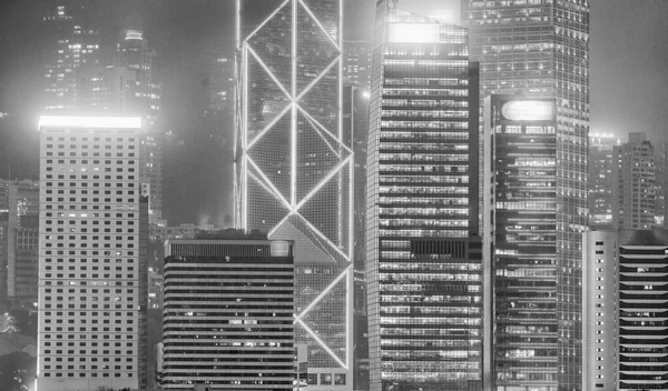 Moderna Natt Skyline Hong Kong — Stockfoto