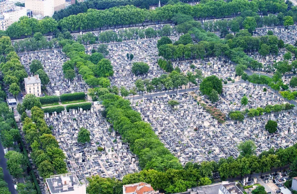 Luchtfoto van de begraafplaats — Stockfoto