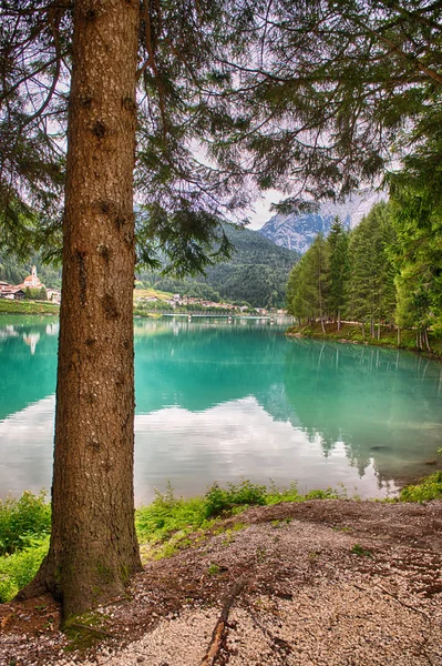 Lake kleuren op een bewolkte zomerdag — Stockfoto