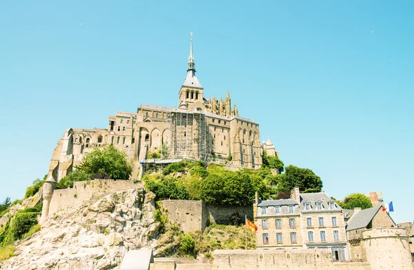 Mont Saint Michel, Haute Normandie. — Stock Photo, Image