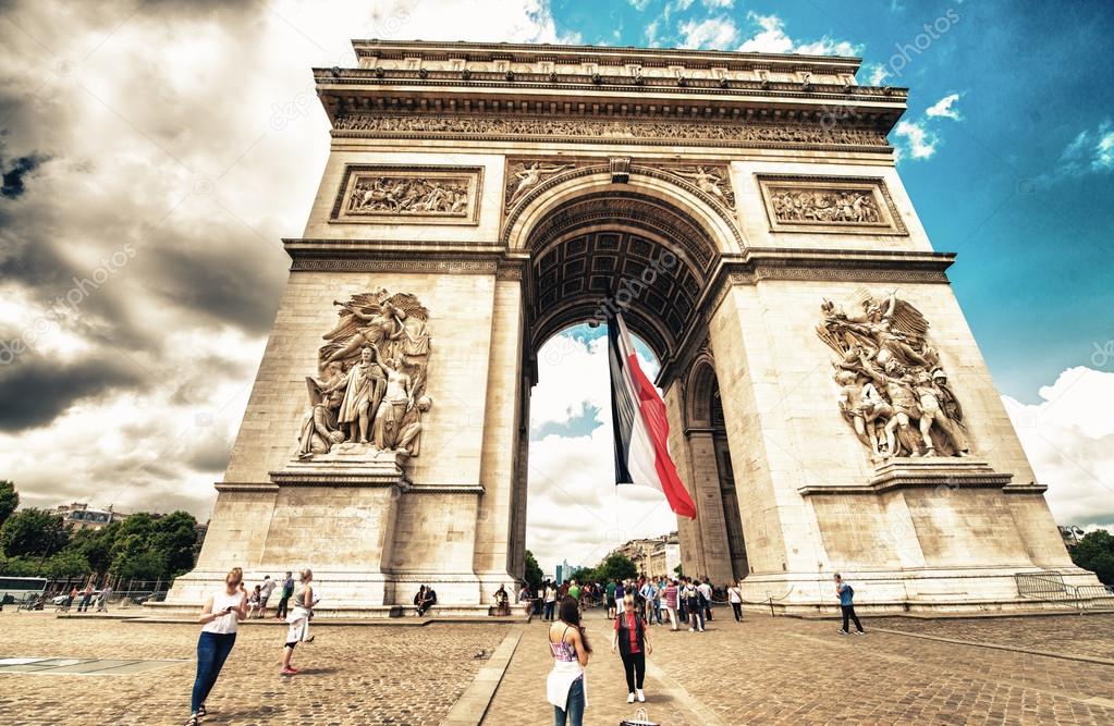 Arc de Triomphe in Paris.