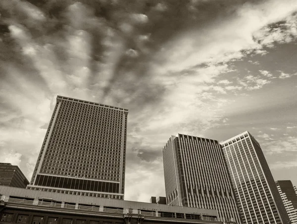 Edifici Lower Manhattan a Staten Island Ferry Pier — Foto Stock