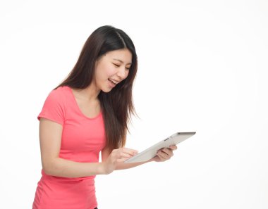 Genç Asyalı kız mutlu