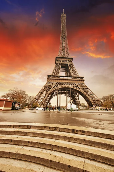 Magnífica vista panorámica de la Torre Eiffel — Foto de Stock