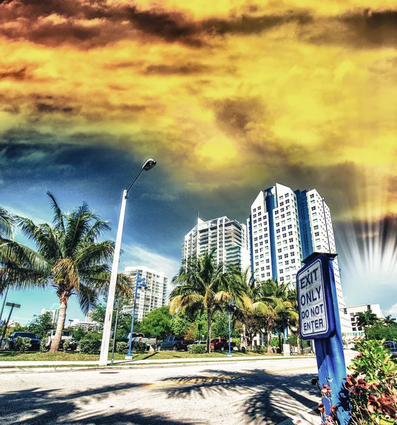 Le strade di Miami — Foto Stock