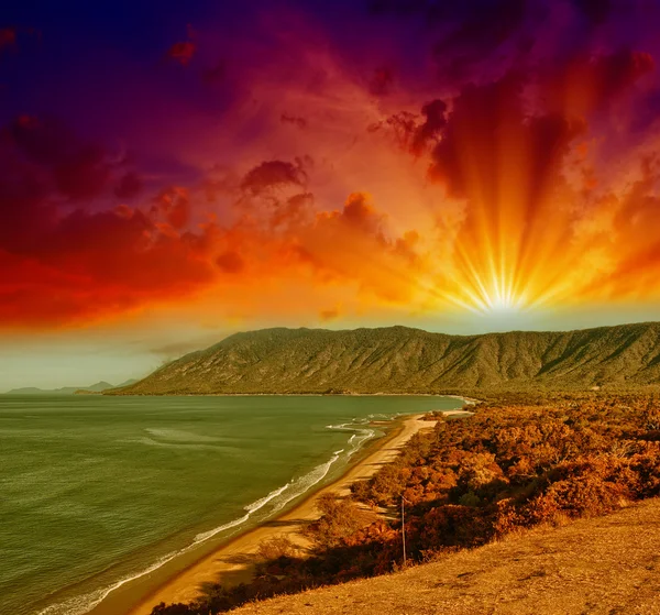 Australian coast w queensland. — Zdjęcie stockowe