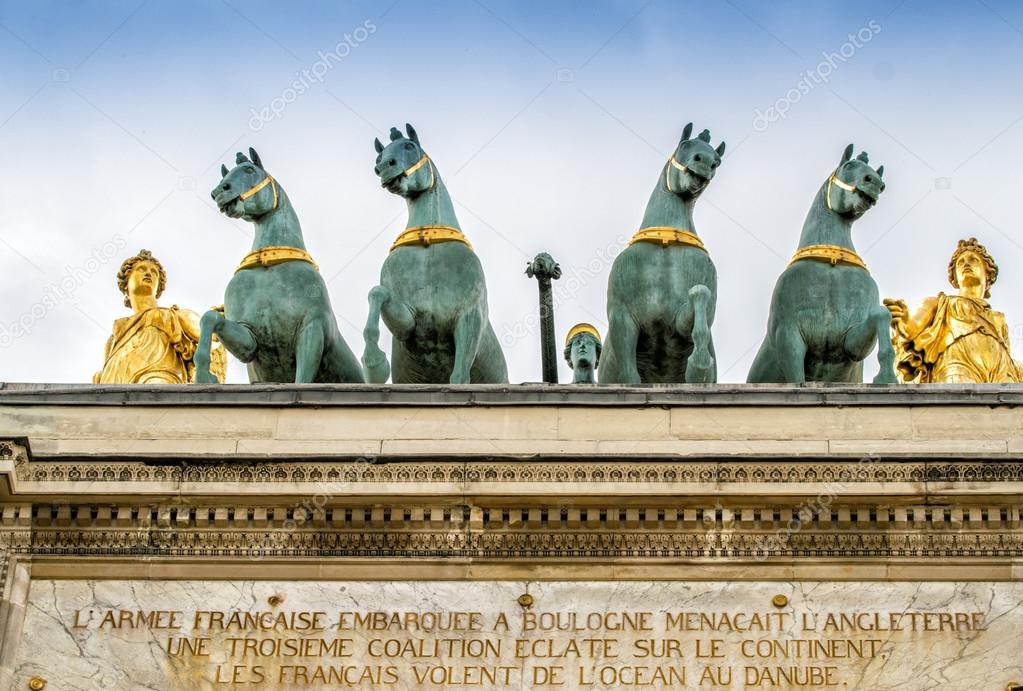 Quadriga on the Arc de Triomphe du Carrousel,Paris