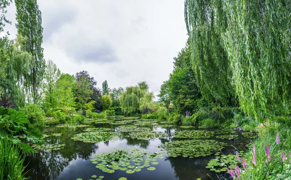 Maravillosa vista panorámica del jardín de Monet — Foto de Stock