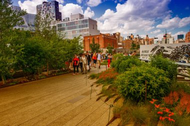The High Line Park in New York clipart