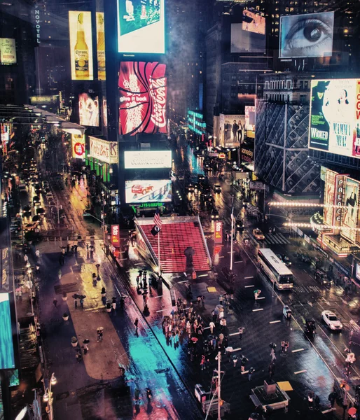 타임 스퀘어의 불빛 — 스톡 사진