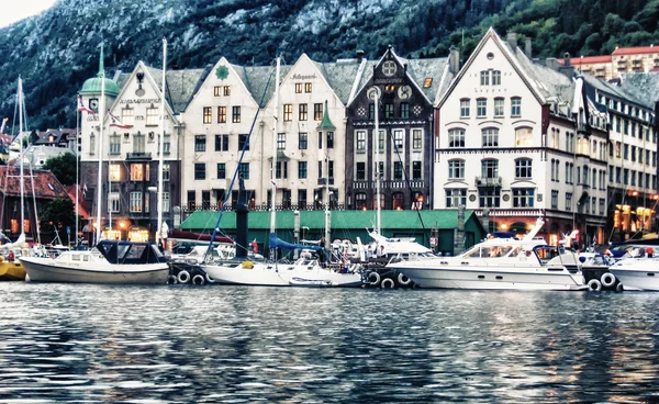 Vista da cidade de Bergen — Fotografia de Stock
