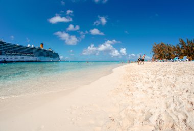Turks ve Caicos, Caribbean muhteşem plaj