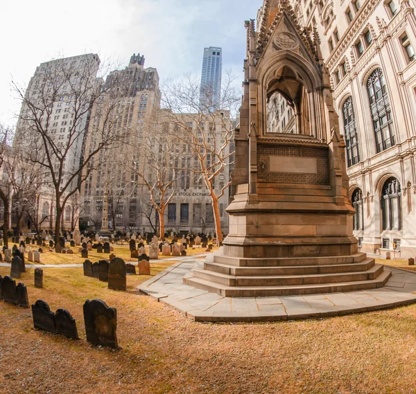 Trinity Church cemetery in New York