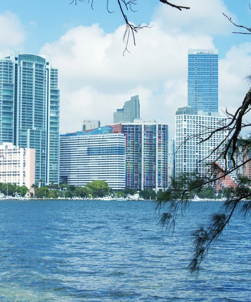 Miami landskapet från Key Biscayne — Stockfoto