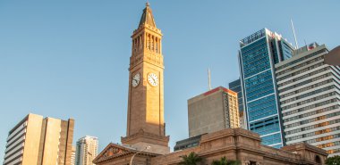 Brisbane, Avustralya. bir kış gününde güzel bir şehir manzarası