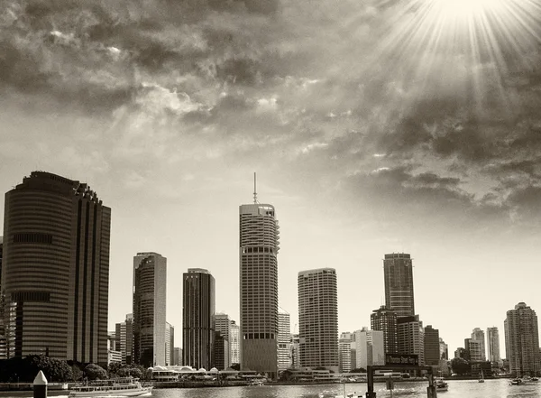 Brisbane wolkenkrabbers - queensland, Australië — Stockfoto