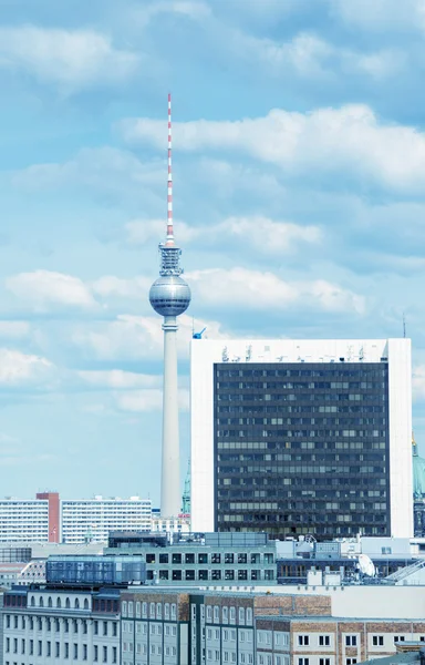 Piękną panoramę miasta z miasta ladmarks — Zdjęcie stockowe