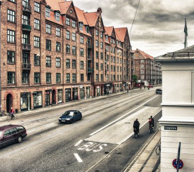 Kopenhag yerli halk ve turistler Copenhagen keyfini çıkarın