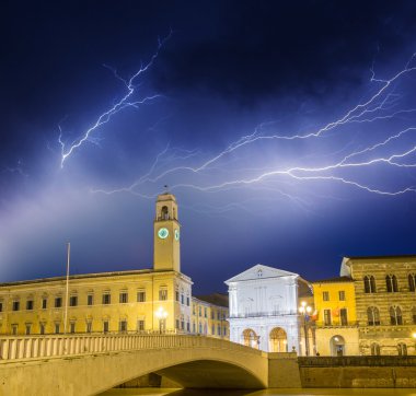 Storm in Pisa clipart