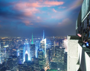 Manhattan gece manzarası