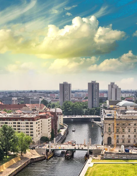 Luchtfoto van Berlijn — Stockfoto